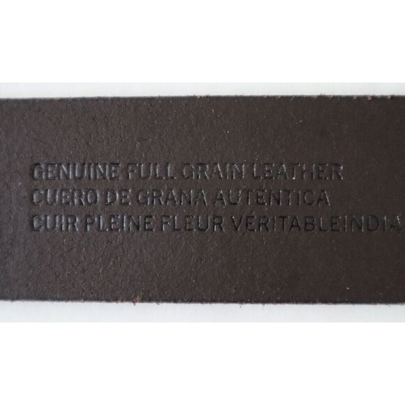 Harley-Davidson BMM042 Men's Sz M (34/36) Dark Brown Genuine Leather Logo Belt - Picture 14 of 16